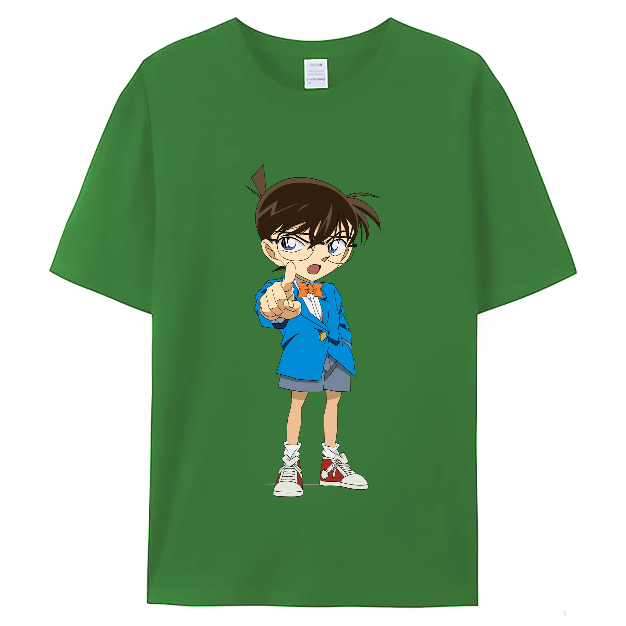 （画像用） 名探偵コナン 江戸川 コナン Detective Conan Conan Edogawa レディースカジュアルプリントTシャツ（綿100％）